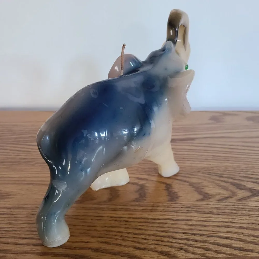 Vintage Novelty Wax Candle - ELEPHANT - Vintage Rare UNIQUE - Unlit